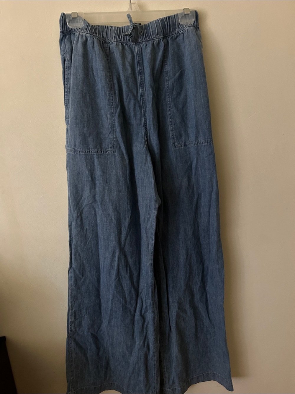 Splendid Blue Denim Wide Leg Boot Cut Pants